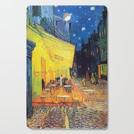 Vincent Van Gogh - Cafe Terrace at Night (new color edit) Cutting Board