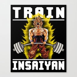 TRAIN INSAIYAN (Goku Deadlift) Canvas Print