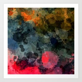 Darkness Comes Modern Abstract Art Print