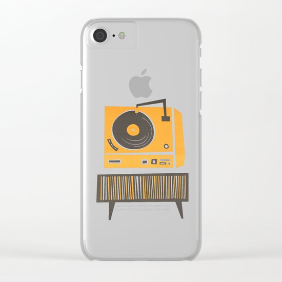 Vinyl Deck Clear iPhone Case