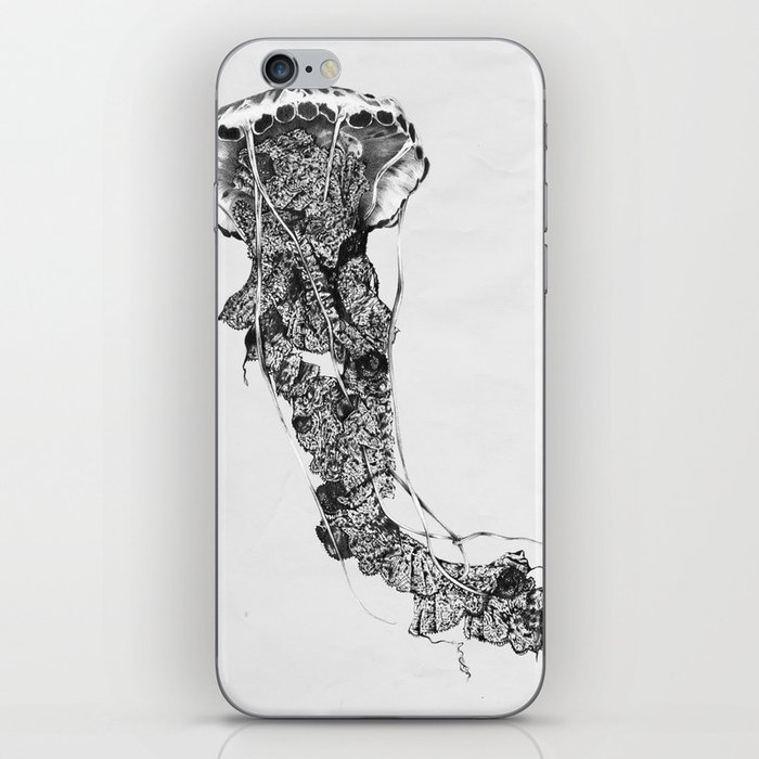 Jellyfish and lace iPhone Skin