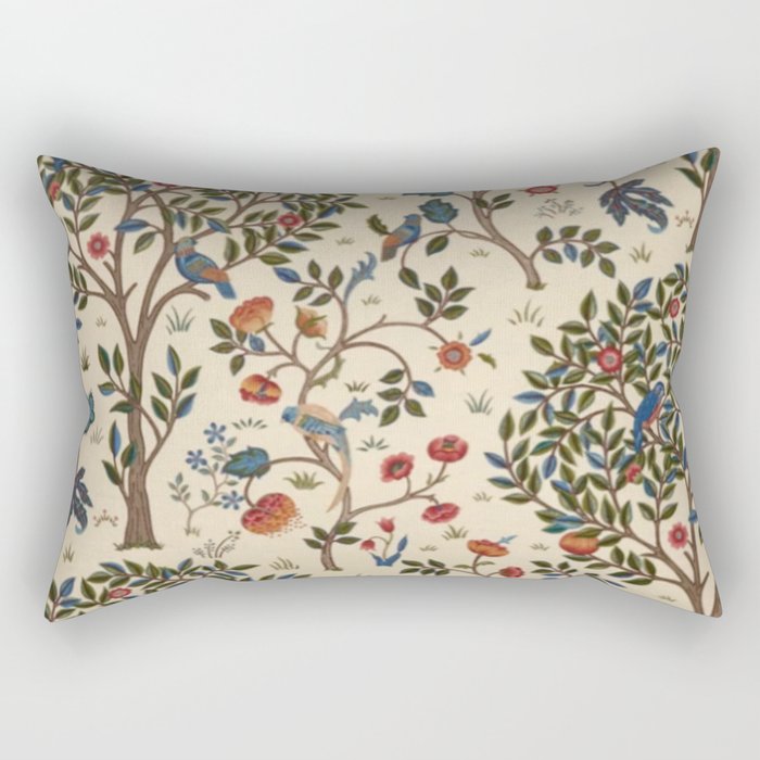 William Morris Kelmscott Tree Rectangular Pillow