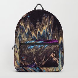 paint stains dark patterns spots abstraction multi-colored Backpack