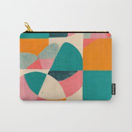 Mid-Century Abstract XII Carry-All Pouch | Homedecor, Retrostyle, Geometricshapes, Mid Centuryart, Modernflair, Painting, Geometricpatterns, 1950Sdesign, Vibrantpattern, 1950Sfashion 