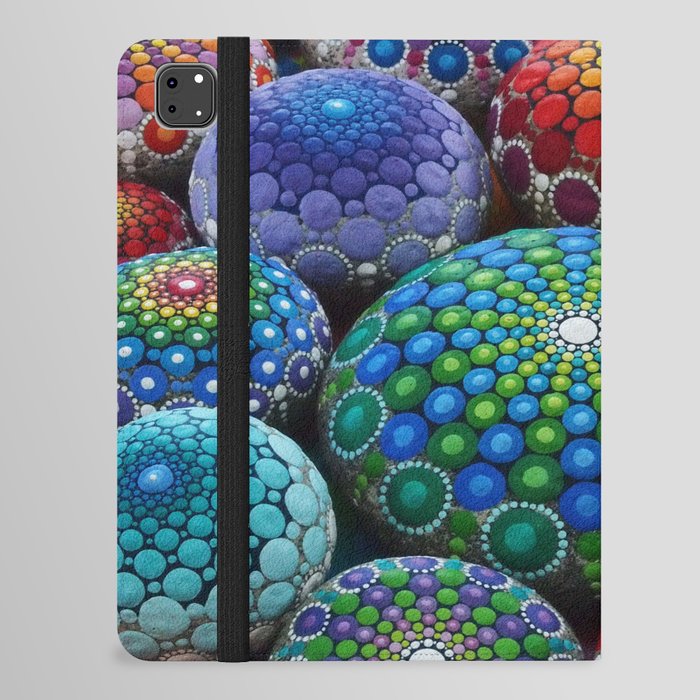 Jewel Drop Mandala Stone Collection #1 iPad Folio Case