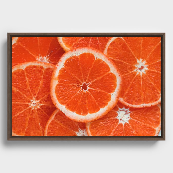 Orange Framed Canvas