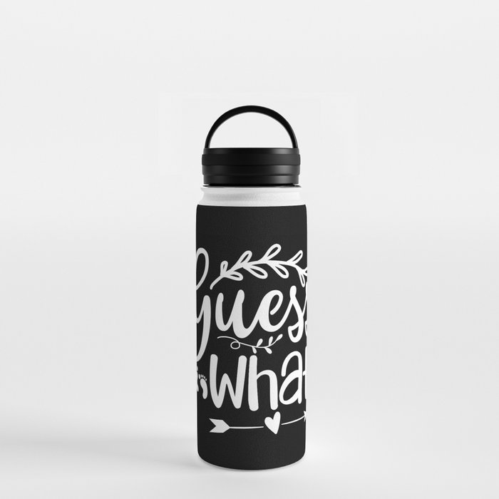 Guess What Pregnancy Announcement Water Bottle