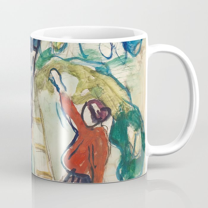 Edvard Munch - Woman Picking Fruit (Kvinner høster frukt) Coffee Mug