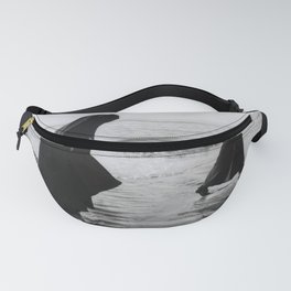Nuns paddling in the sea at the seaside in the summer months Fanny Pack