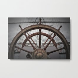 Steering Wheel Metal Print