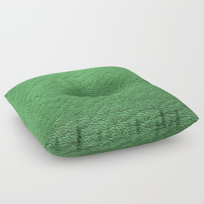Modern Green Leather Collection Floor Pillow