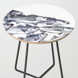 "Old School" Striped Bass  Side Table