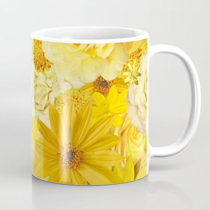 yellow rose bouquet with gerbera daisy flowers Coffee Mug