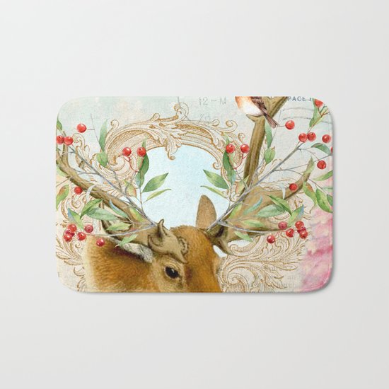 Winter animal #6 Bath Mat