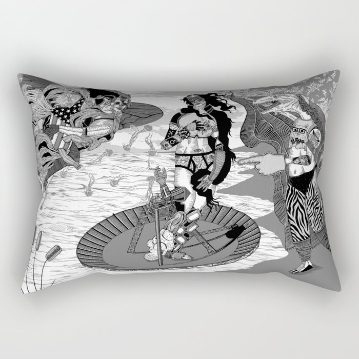 Birth Of Venus Reimagined Rectangular Pillow