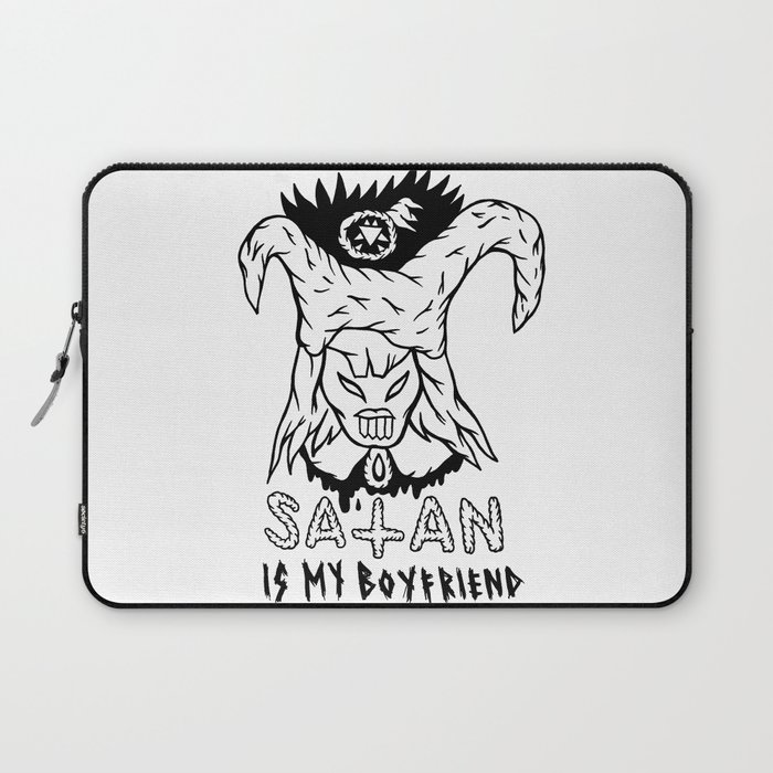 SATAN IS MY BOYFRIEND Laptop Sleeve