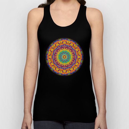 Colorful Geometry Unisex Tank Top