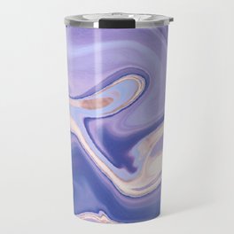 Lavender Liquid Marble Travel Mug