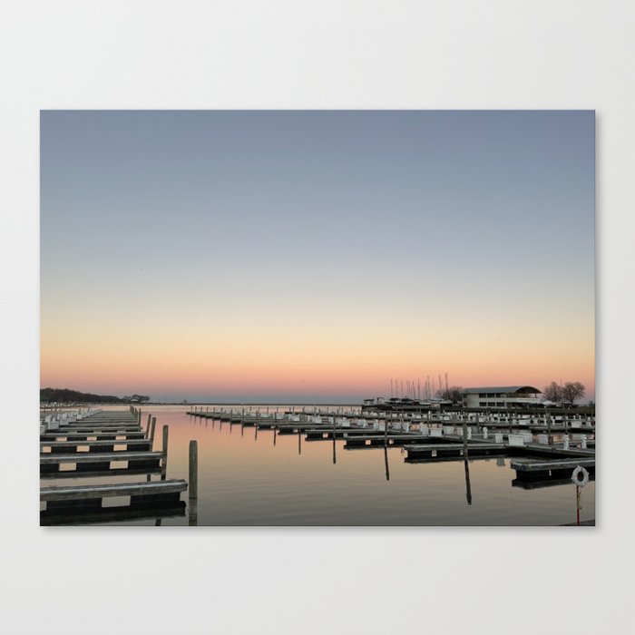 Lake Michigan at Sunset Canvas Print