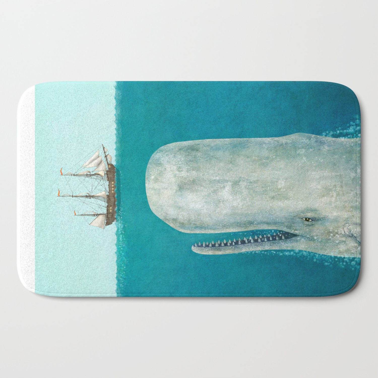 whale bath mat