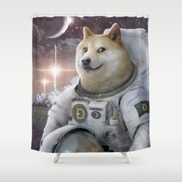 Very Astronaut Shower Curtain
