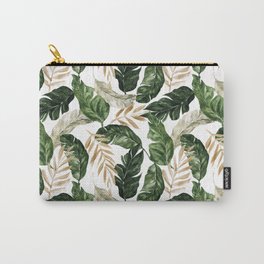 Palm Trees Carry-All Pouch | Vibrating, Fresh, Palmtree, Vegetarian, Pattern, Vegan, Leaf, Nature, Leaves, Drawing 