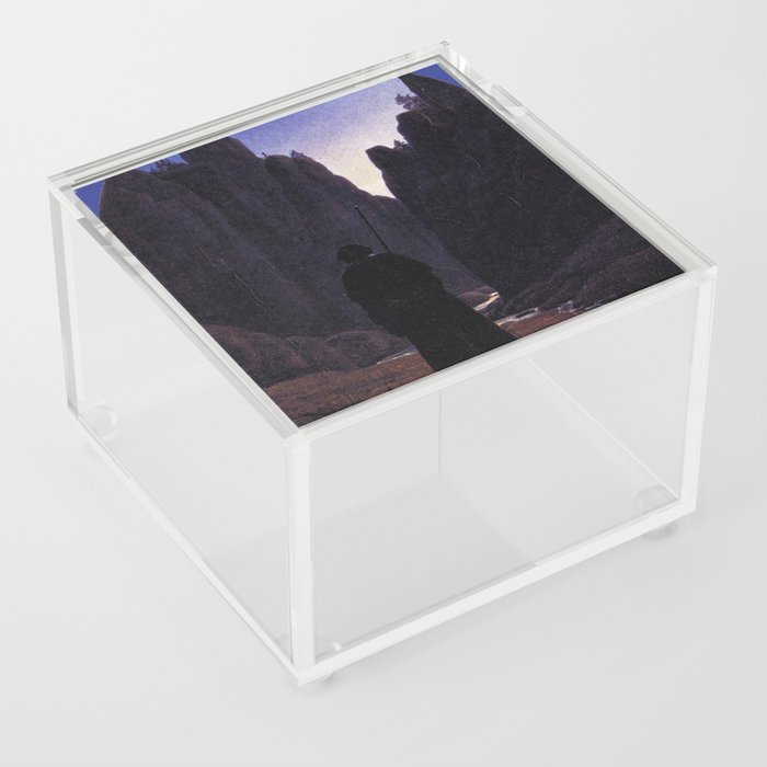   Pilgrim in a Rocky Valley - carl gustav carus Acrylic Box