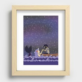 The sailor and the mermaid Recessed Framed Print