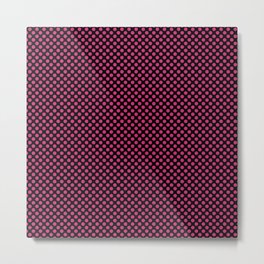 Black and Pink Yarrow Polka Dots Metal Print | Glam, Other, Graphicdesign, Shabbychic, Boho, Bold, Stunningfashion, Populartrendingcolors, Pantone, Abstract 