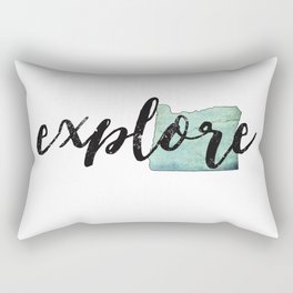 Explore, Explore Art, Oregon State, Explore Oregon, Pacific Northwest, PNW Rectangular Pillow | Pacificnorthwest, Explore, Typography, Vector, Pnw, Illustration, Travelwallart, Oregon, Graphicdesign, Digital 