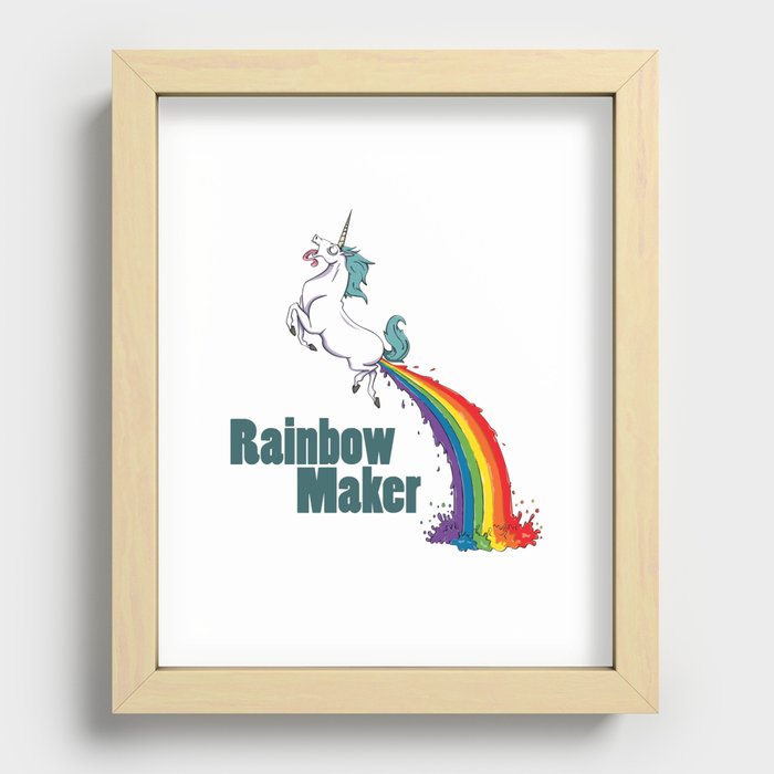 Rainbow Maker Recessed Framed Print