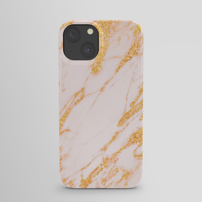 Gold Marble - Shimmery Glittery Rose Gold Marble Metallic iPhone Case