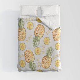 Pineapple by Kerry Beazley Duvet Cover