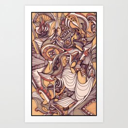 Slow Motion Dynamics Art Print | Painting, Abstract 