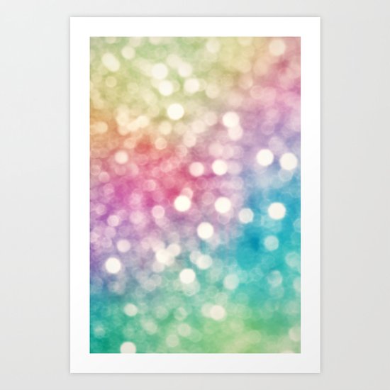 Rainbow Sparkles Art Print