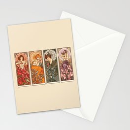 Mucha's Precious Stones Stationery Cards
