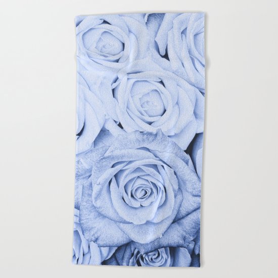 Some people grumble - Blue Rose, Floral Roses Flower Flowers on #Society6 Beach Towel