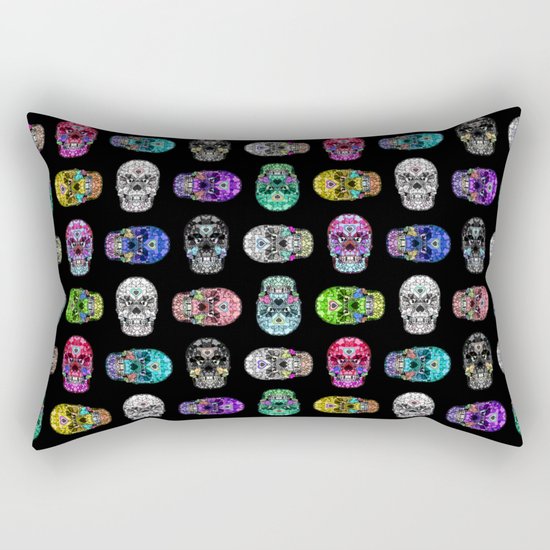 I love your Robotic Skull Heart on Black Rectangular Pillow