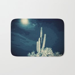 Saguaro Cactus Moonlight Bath Mat