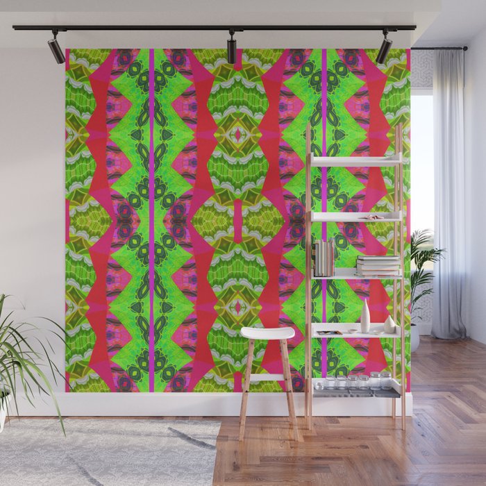 Ultra Mega Nailed It Retro Vintage 60s Psychedelic Soul Print Wall Mural By Carlieamberpartridge