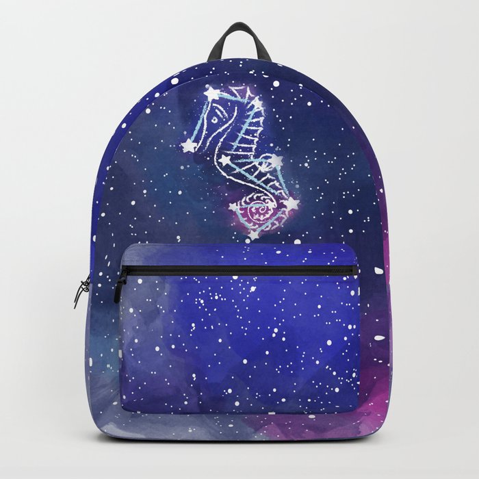 Spectacular Stellar Space Seahorse Backpack