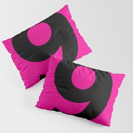 Number 9 (Black & Magenta) Pillow Sham