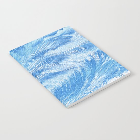 Blue frost abstract Notebook