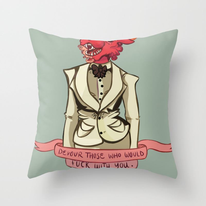 Monster Lady Advice Throw Pillow By Alizabug Society6