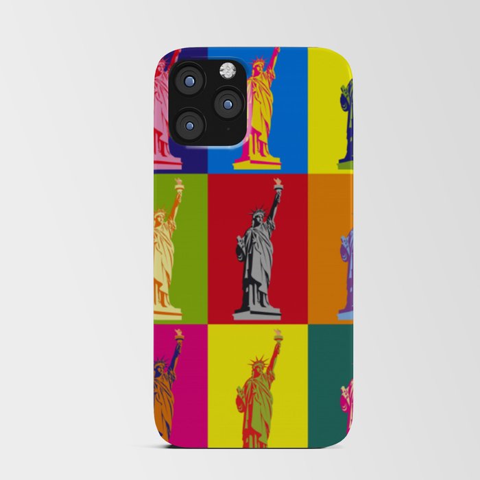 Statue Of Liberty Colorful Pop Art iPhone Card Case