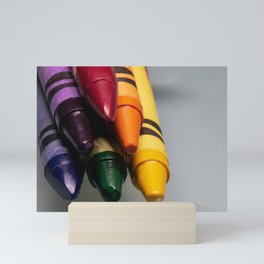 Crayon pyramid Mini Art Print