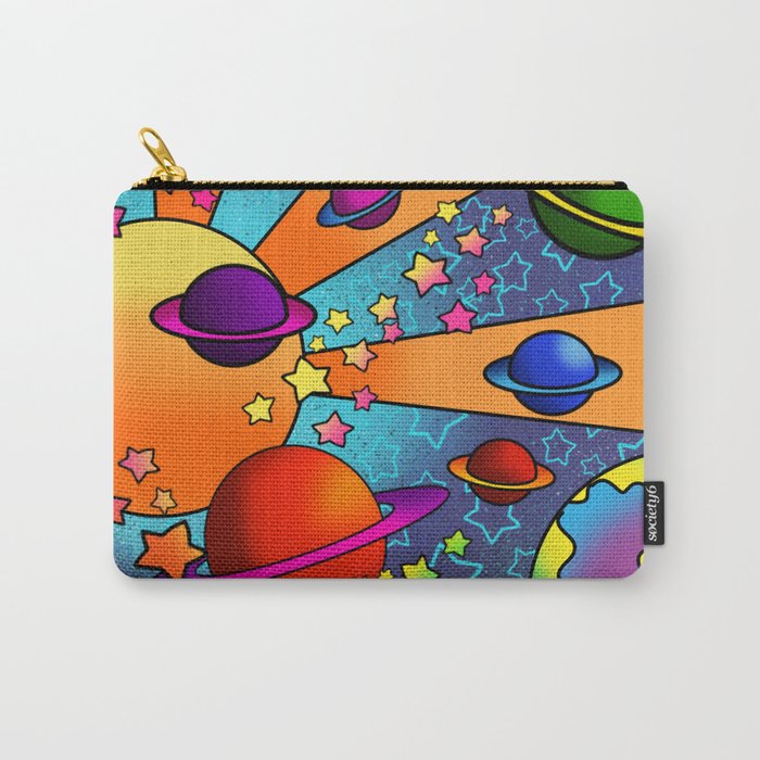 spacey groovy, peter max inspired Carry-All Pouch