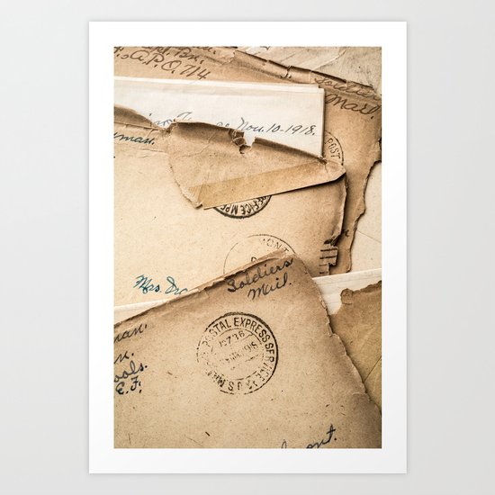 Soldier's Mail Art Print