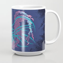 Unicon Jellyfish Coffee Mug | Digital, Sea, Jellyfish, Unicorn, Painting, Ink 