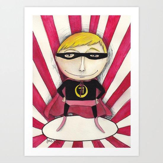 Superhero Art Print